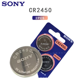  2PCS SONY Bateria de Botão CR2450 Electrónicos, Baterias de Lítio de 3V KCR2450 5029LC LM2450 Relógio de Brinquedo Remoto