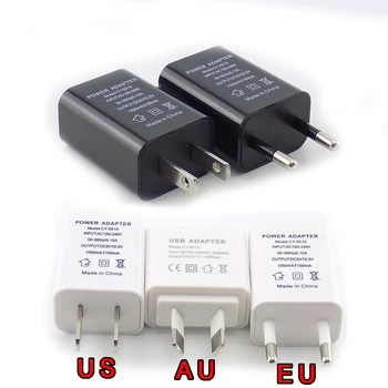  A7 Portátil 5V 1A Mini de Viagem Carregador USB Adaptador de Alimentação de Parede da área de Trabalho do Carregador de Carga para o Banco de Alimentação de Telefone UE/EUA/AU Plug