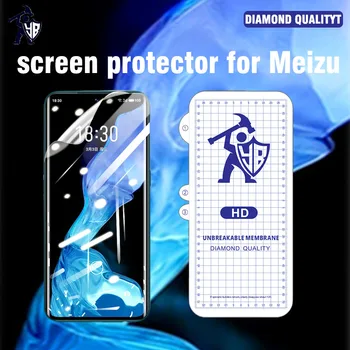  2pcs Filme Suave Para Meizu 18 18 Pro 18S Pro HD Hidrogel de Cobertura Total Ajuste de Diamante de Qualidade de Protetor de Tela de TPU Não de Vidro Temperado