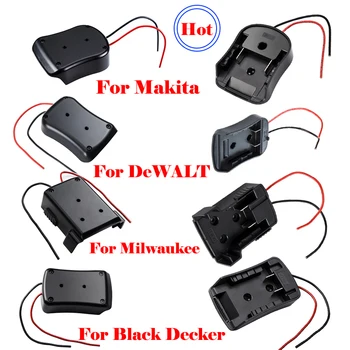  Bateria Conversor Adaptador para Makita Dewalt Bosch, Black Decker Milwaukee M18 18V Li-ion DIY Adaptador de Alimentação Ferramenta de Conversor