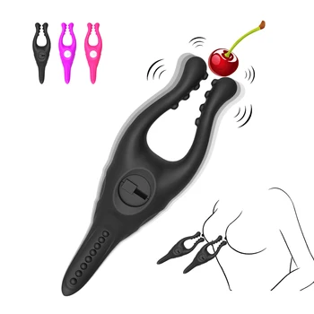  EXVOID G-spot Língua Vibrador Brinquedo do Sexo Para Mulheres de Mama Grampo Mamilo Massager Vagina, Clitóris Estimulação do Pénis Vibração Clip