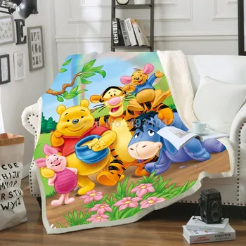  Disney Winnie Piscina animal de Estimação Tigrão Dumbo Cobertor do Bebê Plush Jogar Sofá-Cama Cobrir a Folha de Crianças Meninos Meninas rapazes raparigas Crianças Presentes