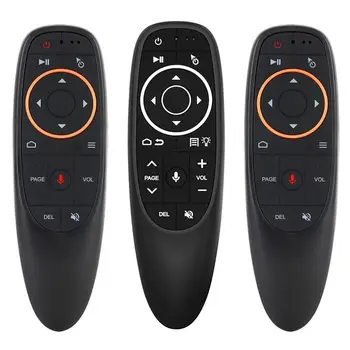  G10 Controlador Remoto sem Fio BT5.0 Controle de Voz sem Fio Giroscópio Fly Air Mouse Controle Remoto Inteligente para Android