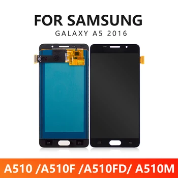  100% Testes de Lcd Para Samsung Galaxy A5 2016 A510 A510F A510FD A510M Display Lcd Com Touch Screen Digitalizador Para Samsung Lcd A510