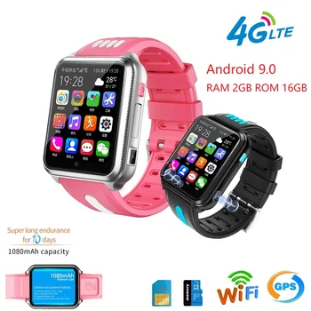  4G Crianças Câmera Smart Watch GPS WIFI Rastreamento de Chamada de Vídeo Chat de Voz Filhos assistem Cuidados Para Estudantes Menino Menina Smartwatch H1 W5