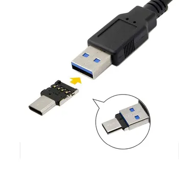  OTG Tipo c-USB-C para o Tipo de Adaptador USB-c Cabo de DADOS do Conversor Para Xiaomi Huawei, Samsung Mouse usb Flash Drive