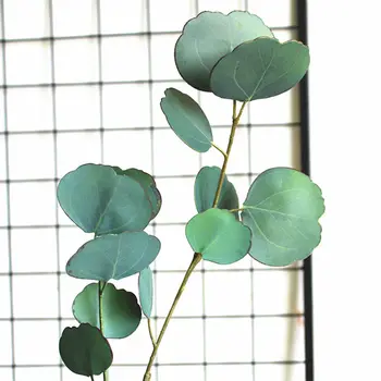  De luxo, a Impressão 3D de Eucalipto de plantas Artificiais para o Natal decoração de casamento falso plantas de decoração de casa de folhagem artificiais
