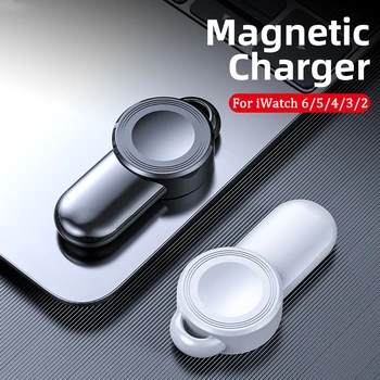  Mini Portátil Magnético sem Fio do Carregador para Apple Relógio 7 6 5 4 3 2 Smartwatch Rápida USB Adaptador de Carregador para iWatch7 iWatch6 5 4