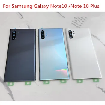  Tampa traseira da Bateria Carcaça Para Samsung Galaxy NOTE10 N975 N975F Nota 10, Além da N970 N970F Vidro Traseiro Caso Adesivo Substituir