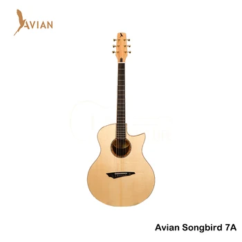  Aviária Guitarra Songbird 7A Artesanal Guitarra Acústica Sólido de Guitarra Jogar Profissionalmente 40.5