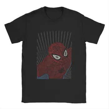  Vintage Disney, Homem-Aranha, homem-aranha Sentido de T-Shirts para os Homens de Pescoço Redonda 100% Algodão T-Shirt de Manga Curta T-Shirt 4XL 5XL Roupas