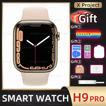  H9 PRO Smart Watch Jogo NFC Bluetooth Chamada de Carregamento sem Fios da frequência Cardíaca Smartwatch Esporte Banda de Homens, Mulheres pk DT7 HW57 HW67 PRO MAX.