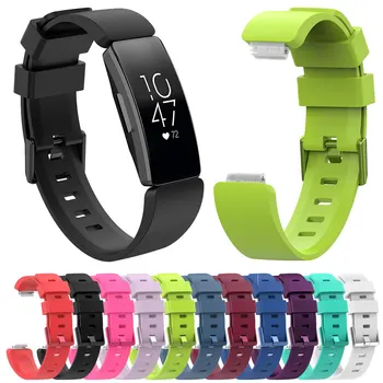  Relógio de Silicone, Alça Para Fitbit Inspirar Ace2 Inspirar RH Pulseira Banda Suave Smartwatch Acessórios Correa Fácil de Instalar
